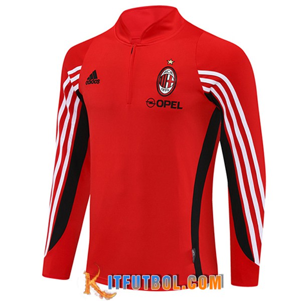 Sudadera De Entrenamiento AC Milan Rojo/Negro/Blanco 2025/2026