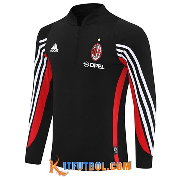 Sudadera De Entrenamiento AC Milan Negro/Blanco/Rojo 2025/2026