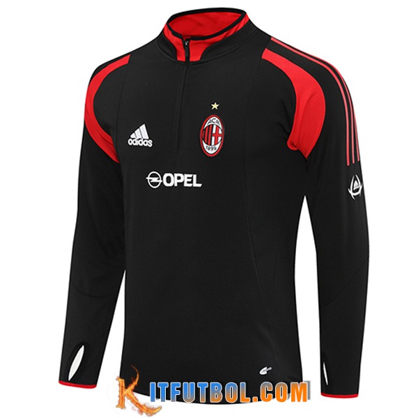Sudadera De Entrenamiento AC Milan Negro/Rojo 2025/2026