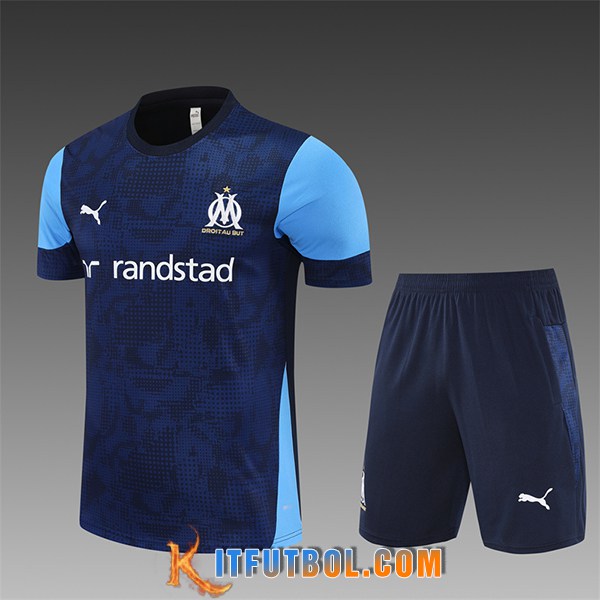 Camiseta Entrenamiento Marsella Ninos azul real 2025/2026 -02