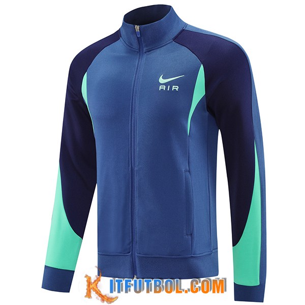 Chaquetas Futbol Nike Azul/Verde 2025/2026 -02