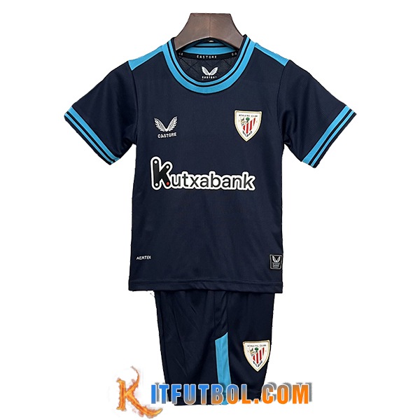 Nueva Camisetas De Futbol Athletic Bilbao Ninos Segunda 2025/2026