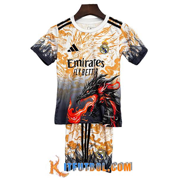 Camisetas De Futbol Real Madrid Ninos Special Edition Naranja 2025/2026