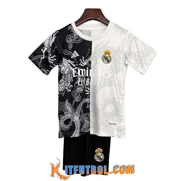 Camisetas De Futbol Real Madrid Ninos Special Edition Negro/Blanco 2025/2026