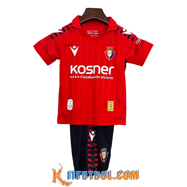 Nueva Camisetas De Futbol Osasuna Ninos Primera 2025/2026