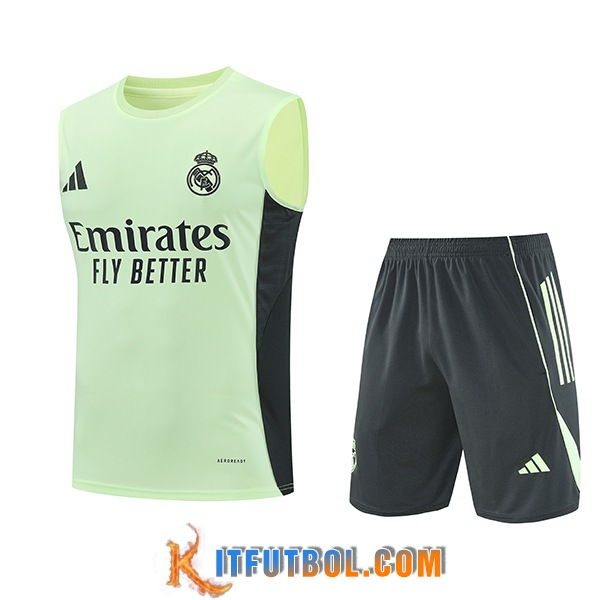 Camiseta Entrenamiento sin mangas Real Madrid Verde/Negro 2025/2026