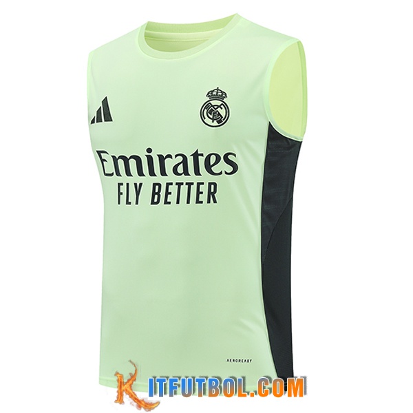 Chalecos De Futbol Real Madrid Verde/Negro 2025/2026