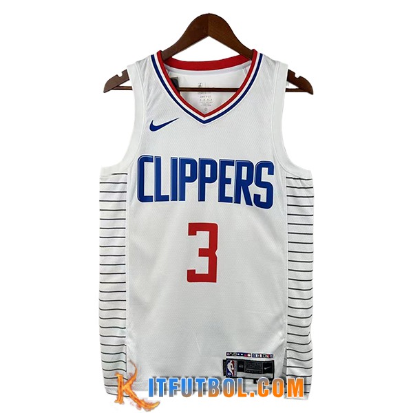 Camisetas De Futbol Los Angeles Clippers (PAUL #3) 2025/26 Blanco