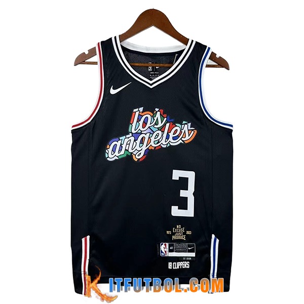 Camisetas De Futbol Los Angeles Clippers (PAUL #3) 2025/26 Negro