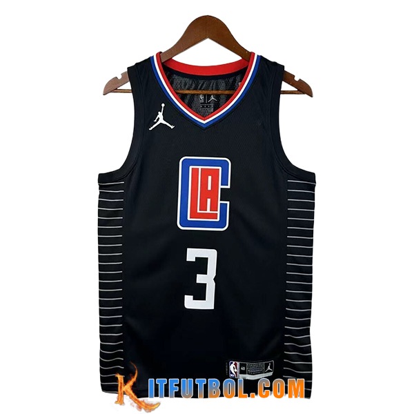 Camisetas De Futbol Los Angeles Clippers (PAUL #3) 2025/26 Negro/Blanco/Azul