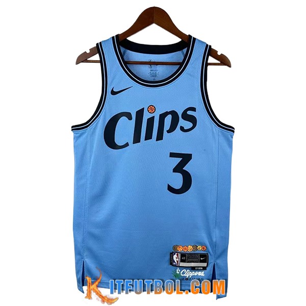 Camisetas De Futbol Los Angeles Clippers (PAUL #3) 2025/26 Azul/Negro