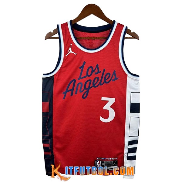 Camisetas De Futbol Los Angeles Clippers (PAUL #3) 2025/26 Rojo/Blanco/Negro