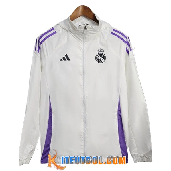 Rompevientos Real Madrid Blanco/Violeta 2025/2026