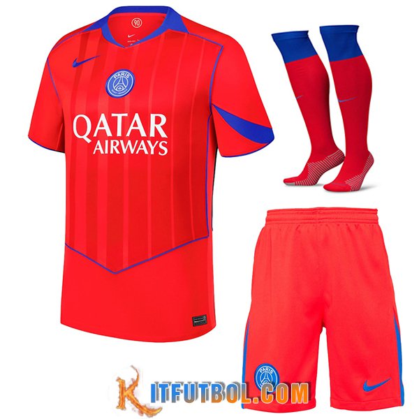 Camisetas Futbol PSG Tercera (Cortos + Calcetines) 2025/2026