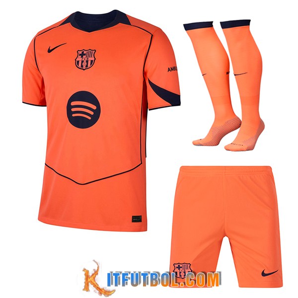 Camisetas Futbol FC Barcelona Tercera (Cortos + Calcetines) 2025/2026