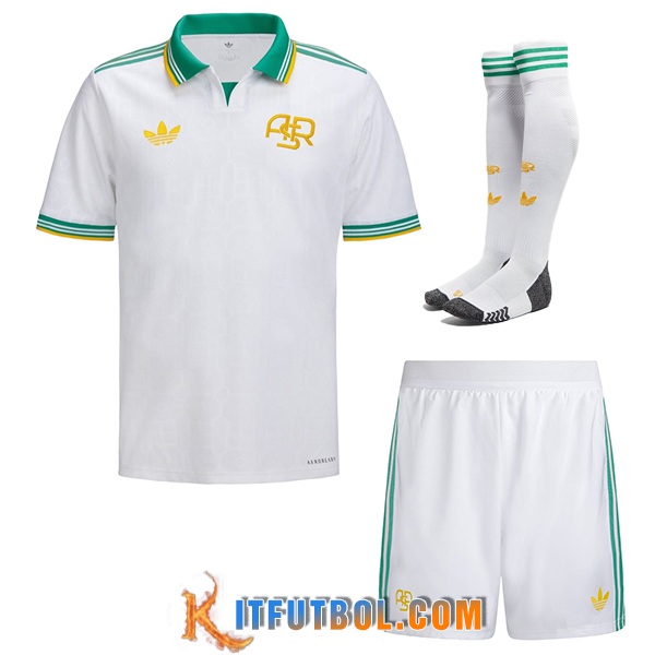 Camisetas Futbol AS Roma Tercera (Cortos + Calcetines) 2025/2026