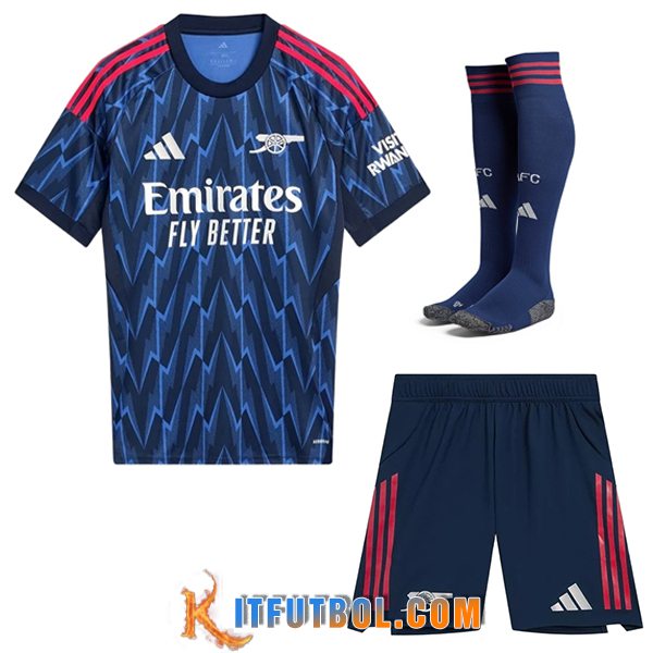 Camisetas Futbol Arsenal Segunda (Cortos + Calcetines) 2025/2026