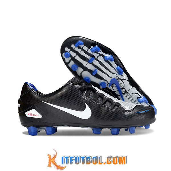 Nike Botas De Fútbol TOTAL 90 LASER FG Negro/Blanco