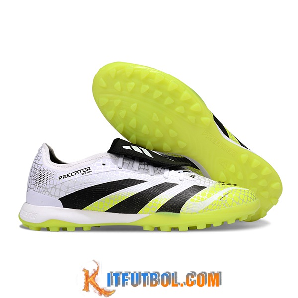 Adidas Botas De Fútbol PREDATOR LEAGUE FT TURF Blanco/Verde/Negro