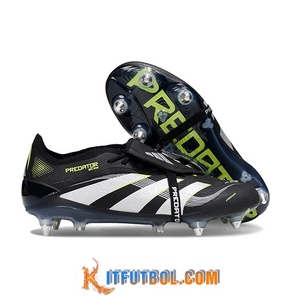 Adidas Botas De Fútbol 25 Predator Elite Tongue SG Blanco/Verde/Negro