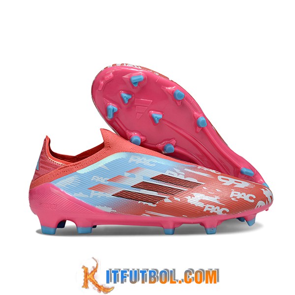 Adidas Botas De Fútbol F50 Elite Laceless FG Rojo/Azul/Rosa