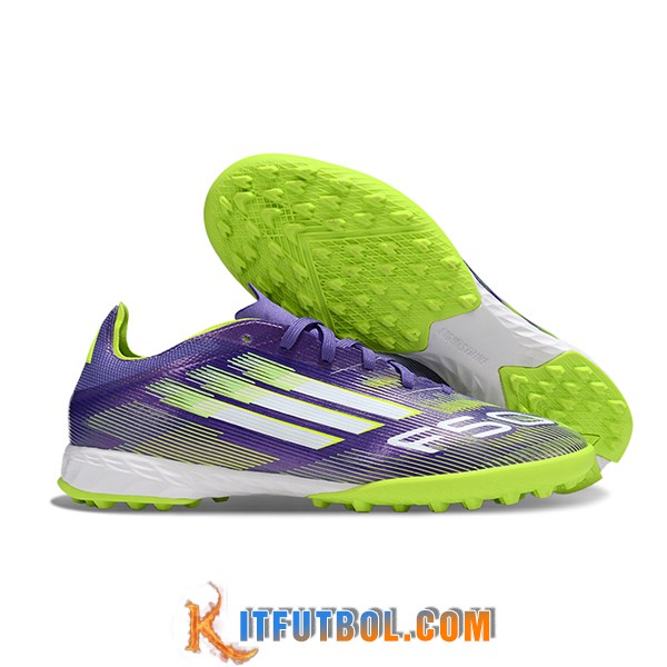 Adidas Botas De Fútbol F50 PRO TF Violeta/Verde/Blanco -02