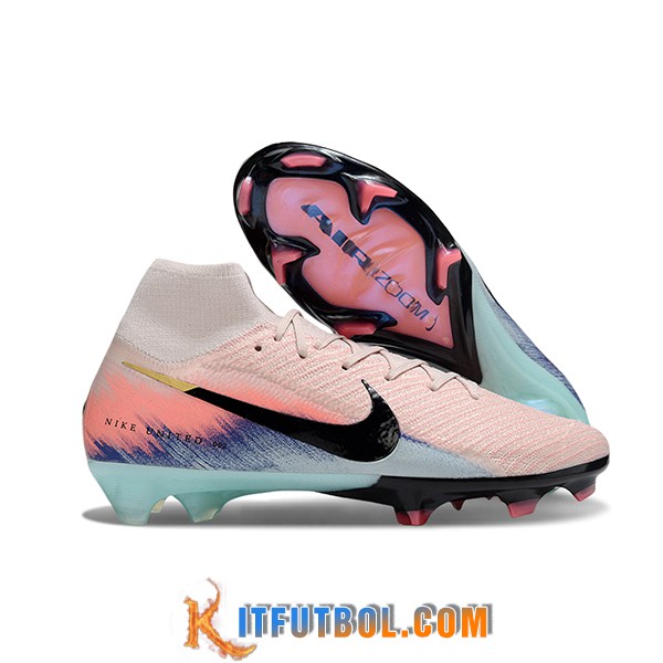 Nike Botas De Fútbol Air Zoom Mercurial Superfly IIX Elite FG Rosa/Negro/Azul