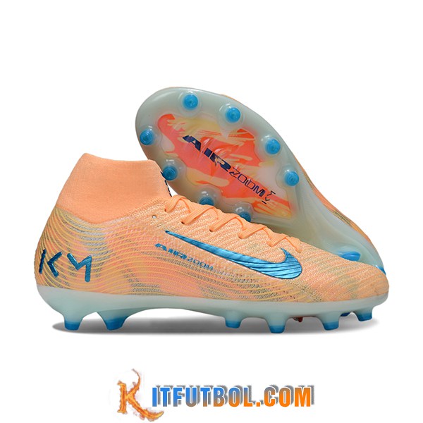 Nike Botas De Fútbol Air Zoom Mercurial Superfly IIX Elite AG Naranja/Azul