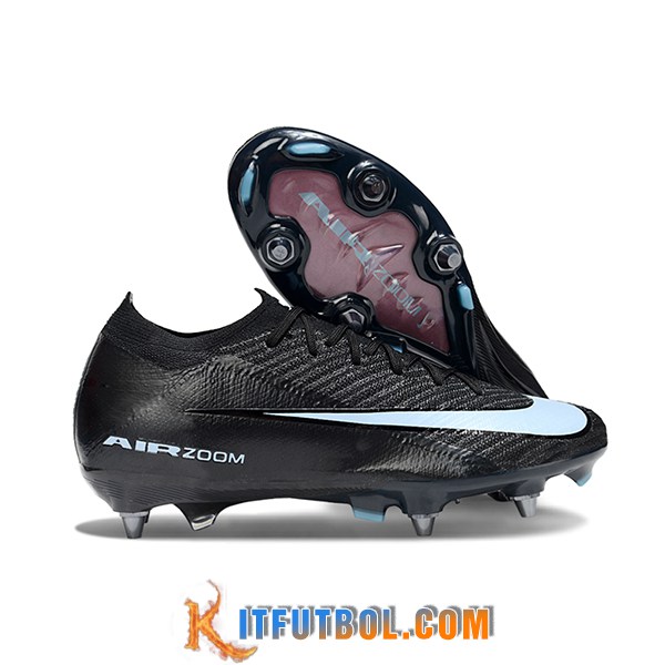 Nike Botas De Fútbol AIR ZOOM MERCURIAL VAPOR XVI ELITE SG-PRO Negro/Azul