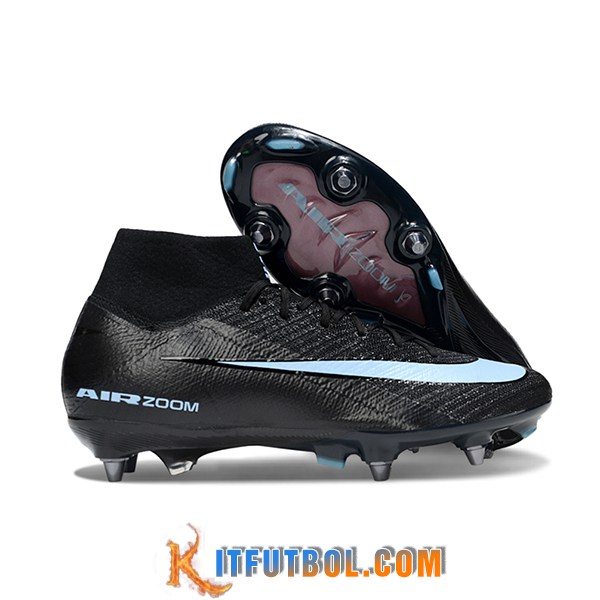 Nike Botas De Fútbol Air Zoom Mercurial Superfly IIX Elite SG Negro/Azul