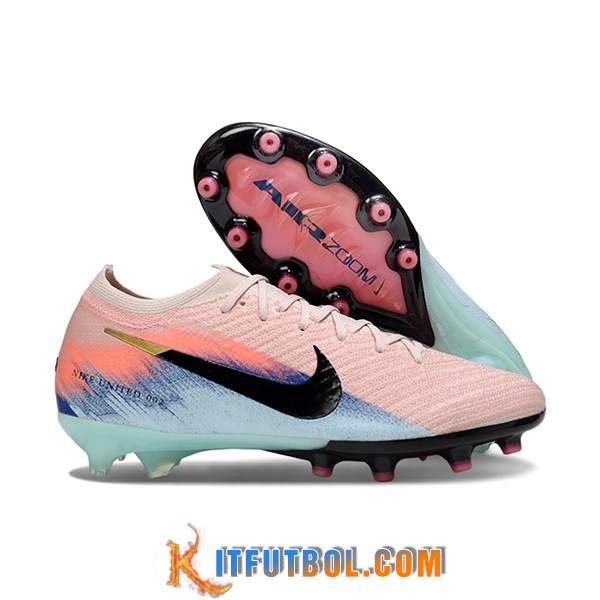 Nike Botas De Fútbol AIR Zoom Mercurial Vapor 16 Elite XXV AG Rosa/Negro/Azul