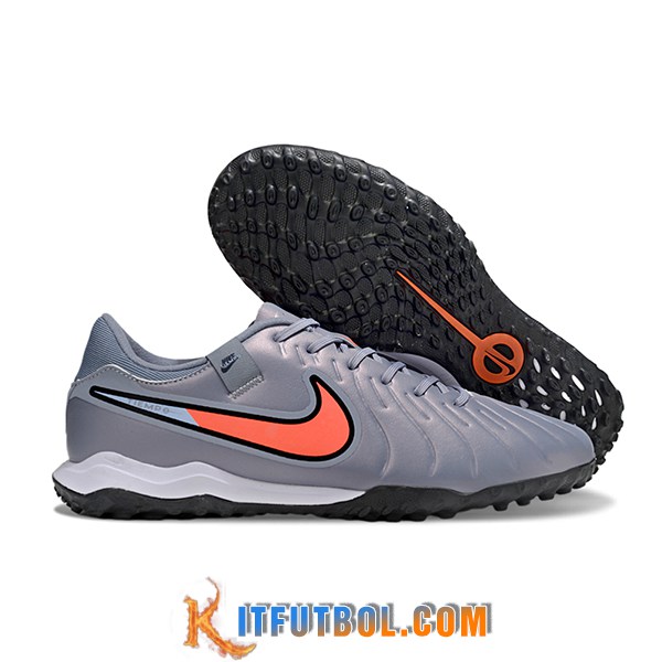 Nike Botas De Fútbol Tiempo Legend X Academy TF Gris/Naranja