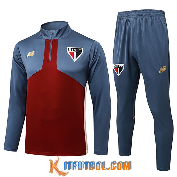 Chandal Equipos De Futbol Sao Paulo FC Rojo/Gris 2025/2026