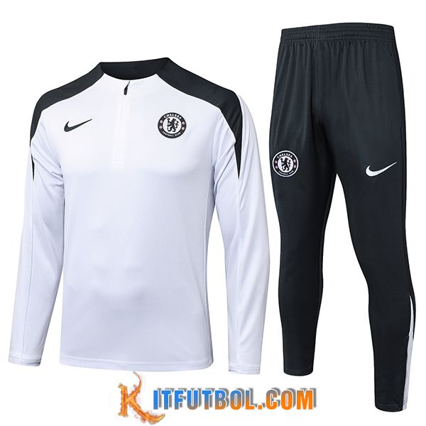 Chandal Equipos De Futbol FC Chelsea Blanco/Negro 2025/2026