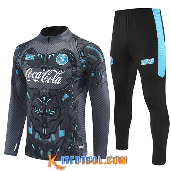 Chandal Equipos De Futbol SSC Napoli Gris/Azul 2025/2026