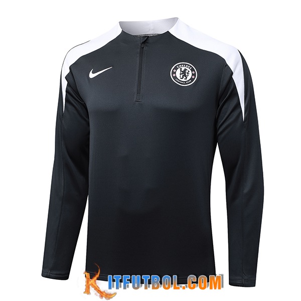Sudadera De Entrenamiento FC Chelsea Gris Oscuro 2025/2026