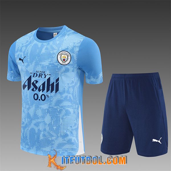 Camiseta Entrenamiento Manchester City Ninos Azul 2025/2026