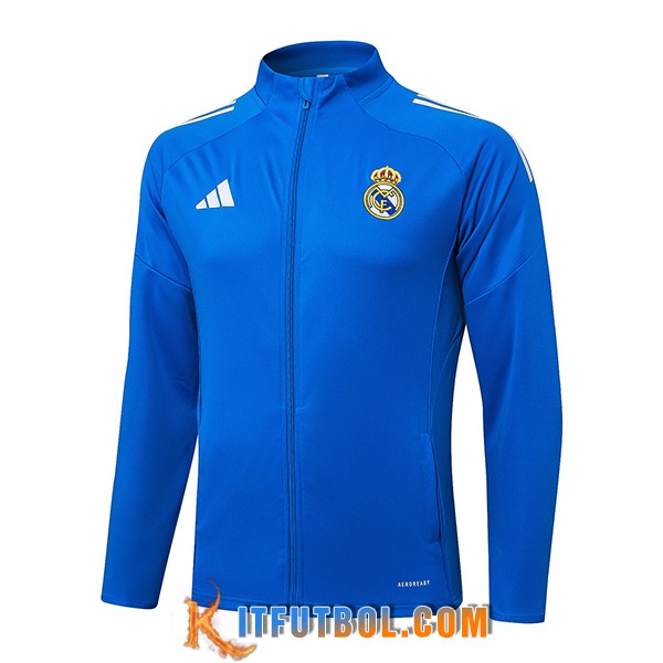 Chaquetas Futbol Real Madrid Azul 2025/2026