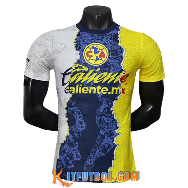 Camisetas De Futbol Club America Special Edition Azul/Amarillo/Blanco 2025/2026