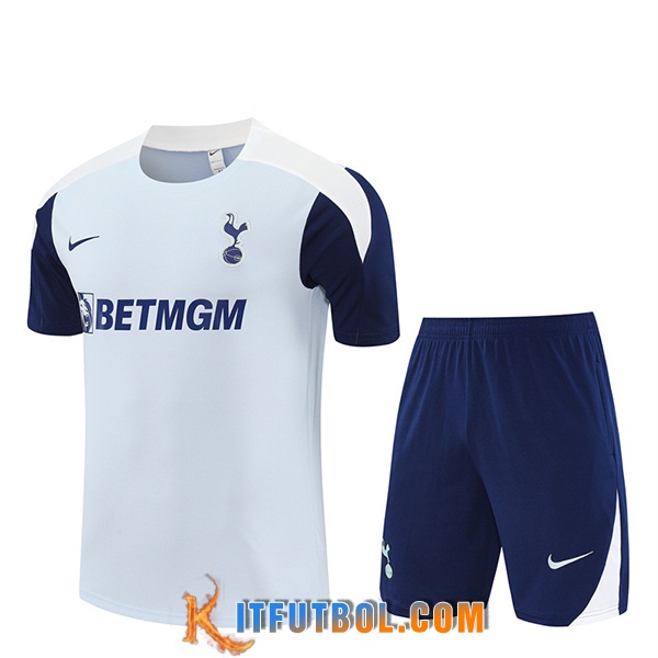 Camiseta Entrenamiento Tottenham Hotspur Gris/Azul/Blanco 2025/2026