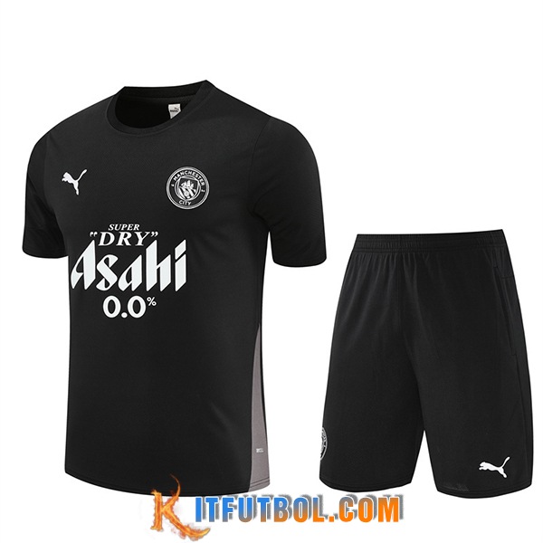 Camiseta Entrenamiento Manchester City Negro 2025/2026