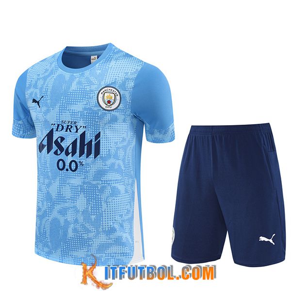 Camiseta Entrenamiento Manchester City Azul 2025/2026 -03