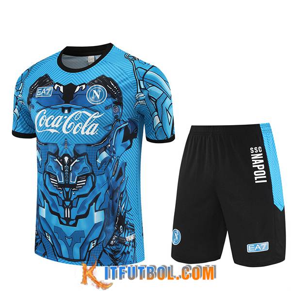 Camiseta Entrenamiento SSC Napoli Azul/Negro 2025/2026