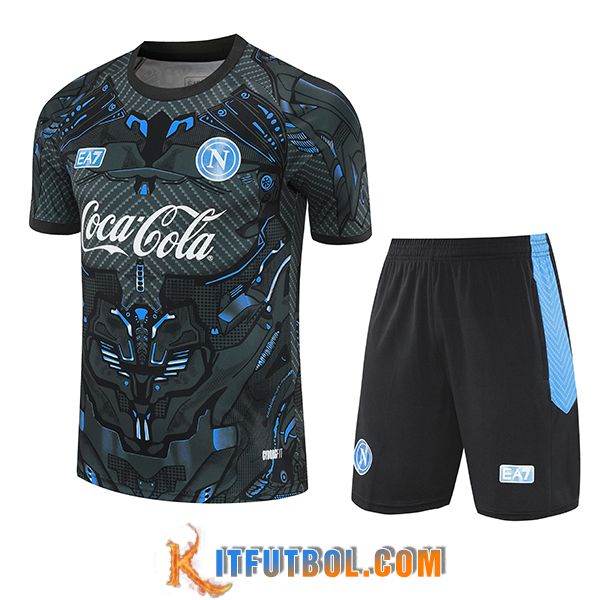 Camiseta Entrenamiento SSC Napoli Negro/Azul 2025/2026