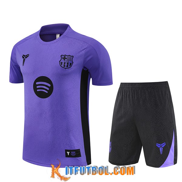 Camiseta Entrenamiento FC Barcelona Violeta/Negro 2025/2026