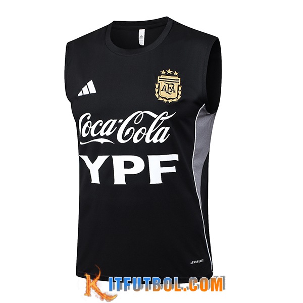 Chalecos De Futbol Argentina Negro/Gris 2025/2026