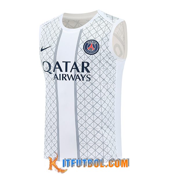 Chalecos De Futbol PSG Blanco/Gris 2025/2026