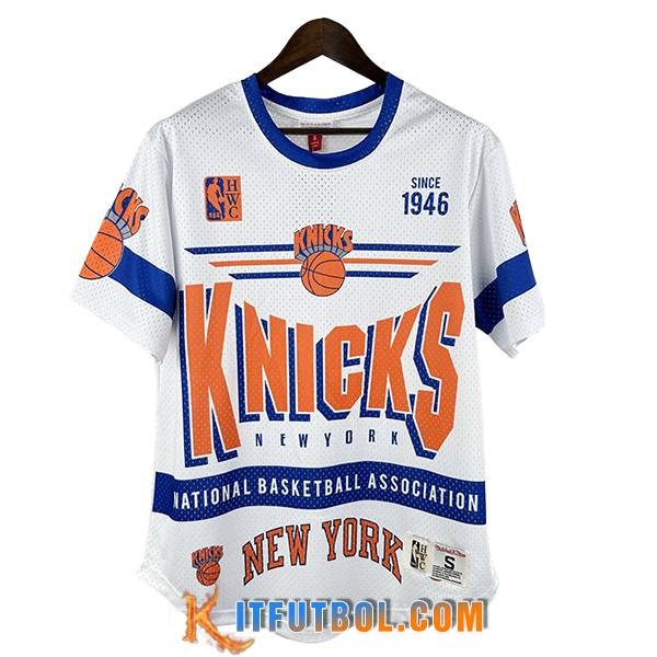 Camisetas NBA New York Knicks Retro 2025/26 Blanco/Naranja/Azul
