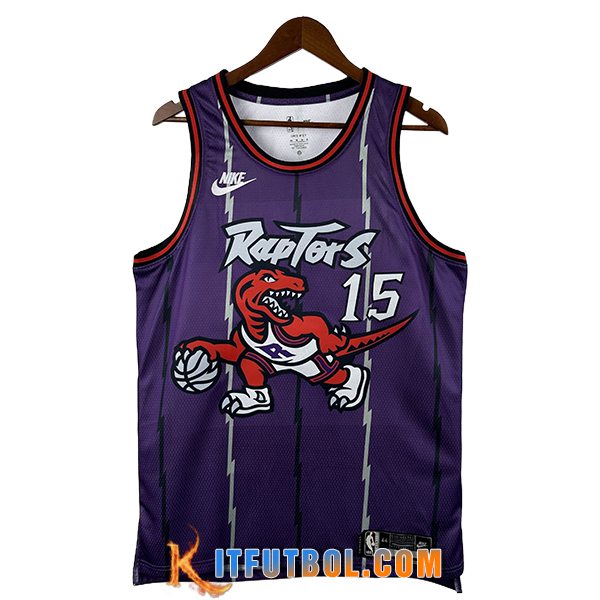 Camisetas NBA Toronto Raptors (CARTER #15) 2025/26 Violeta/Blanco