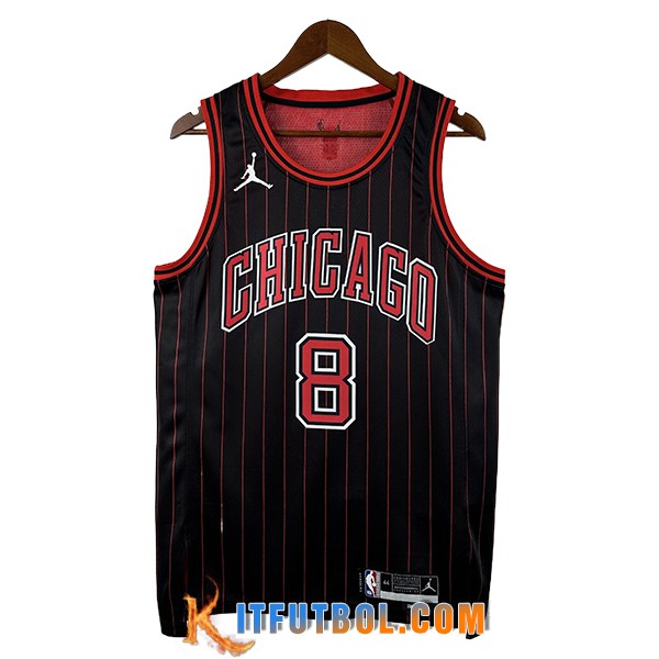 Camisetas NBA Chicago Bulls (LAVINE #8) 2025/26 Negro/Rojo